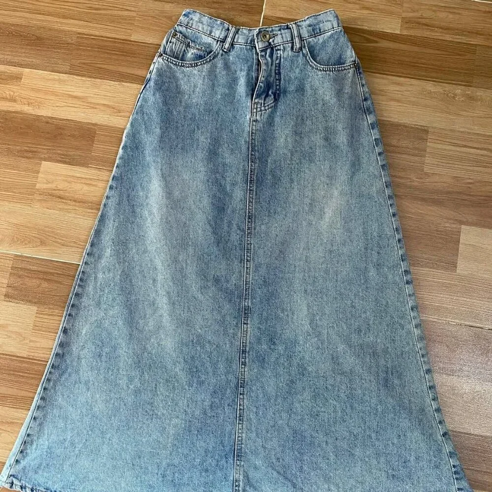 Blue Denim Skirts - Picture 1 of 3